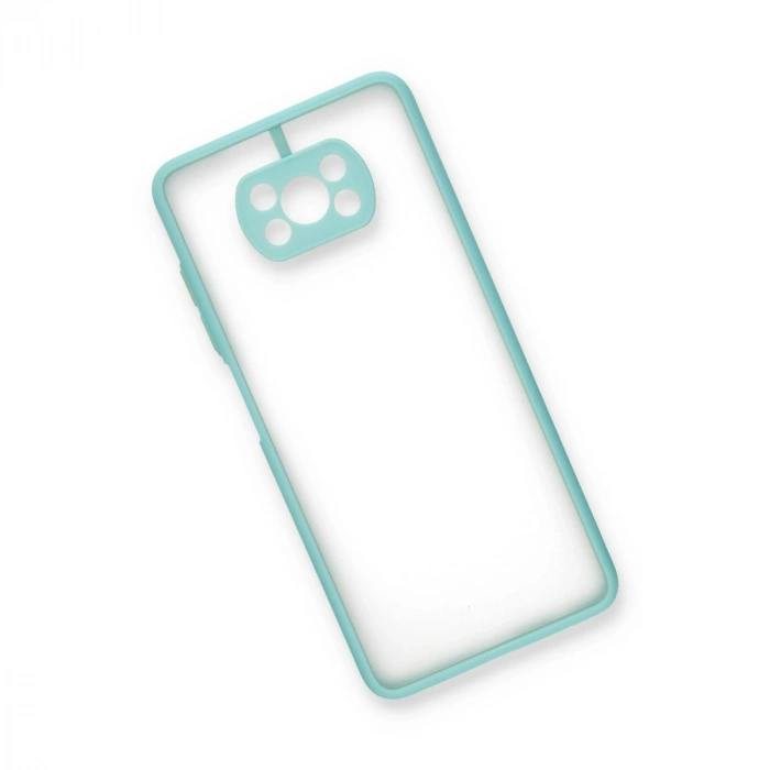 Xiaomi Pocophone X3 Kılıf Montreal Silikon Kapak - Turkuaz