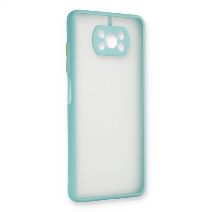 Xiaomi Pocophone X3 Kılıf Montreal Silikon Kapak - Turkuaz