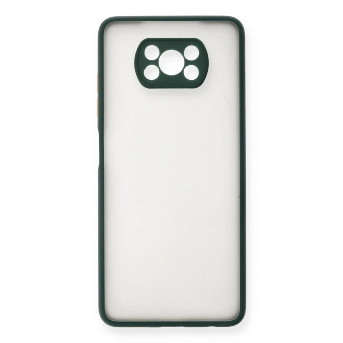 Xiaomi Pocophone X3 Kılıf Montreal Silikon Kapak - Yeşil