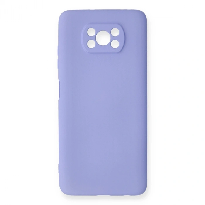 Xiaomi Pocophone X3 Kılıf Nano İçi Kadife Silikon - Lila