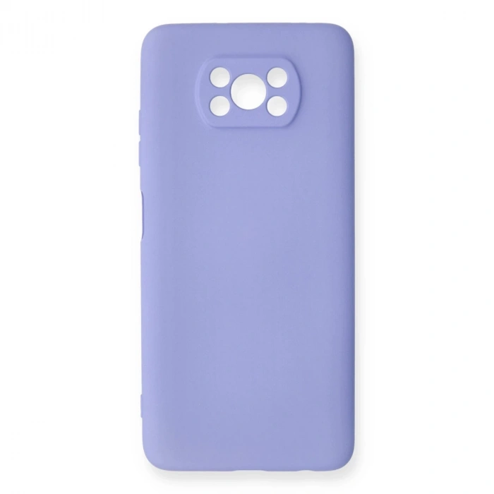 Xiaomi Pocophone X3 Kılıf Nano İçi Kadife Silikon - Lila