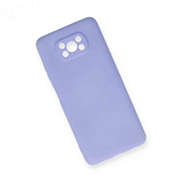 Xiaomi Pocophone X3 Kılıf Nano İçi Kadife Silikon - Lila