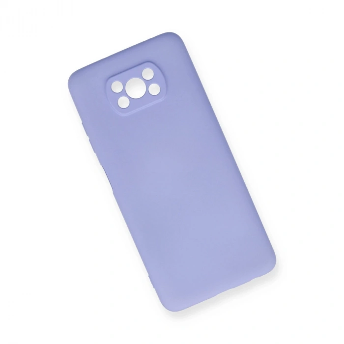 Xiaomi Pocophone X3 Kılıf Nano İçi Kadife Silikon - Lila