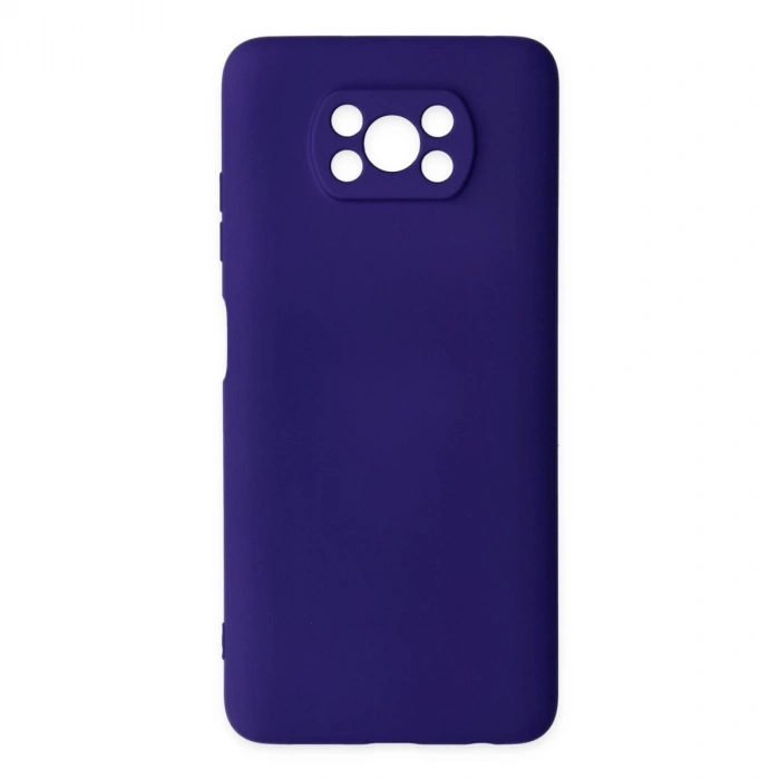 Xiaomi Pocophone X3 Kılıf Nano İçi Kadife Silikon - Mor