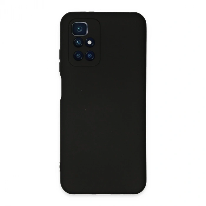 Xiaomi Redmi 10 2022 Kılıf Nano İçi Kadife Silikon - Siyah