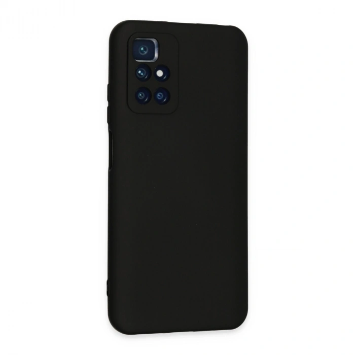 Xiaomi Redmi 10 2022 Kılıf Nano İçi Kadife Silikon - Siyah