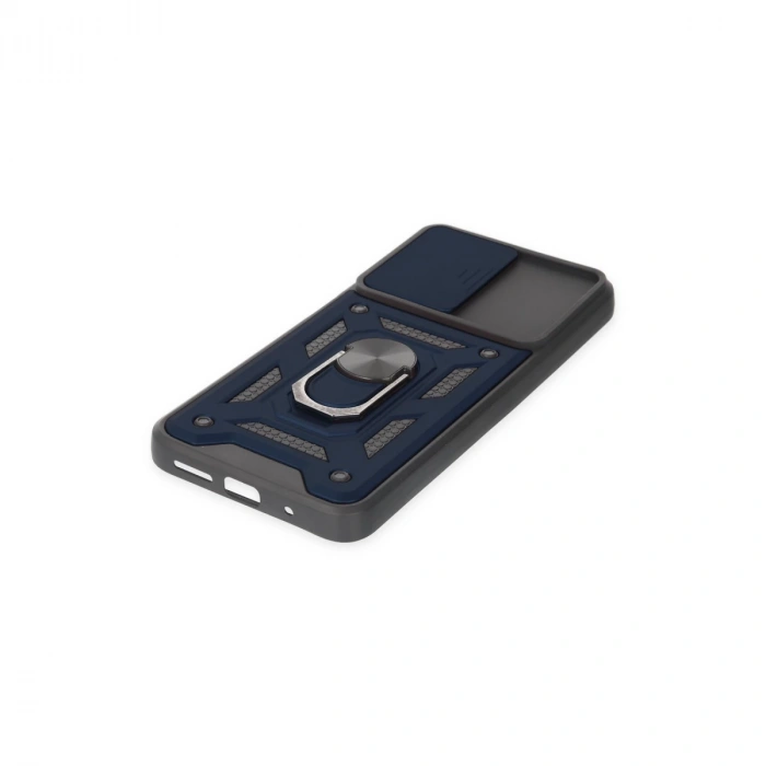 Xiaomi Redmi 10 2022 Kılıf Pars Lens Yüzüklü Silikon - Lacivert