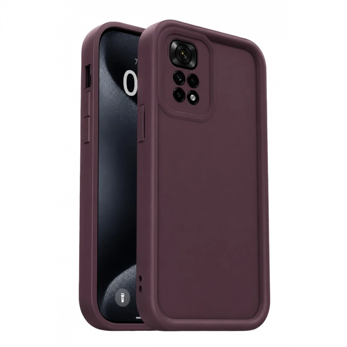 Xiaomi Redmi 10 2022 Kılıf Viera Silikon - Mürdüm