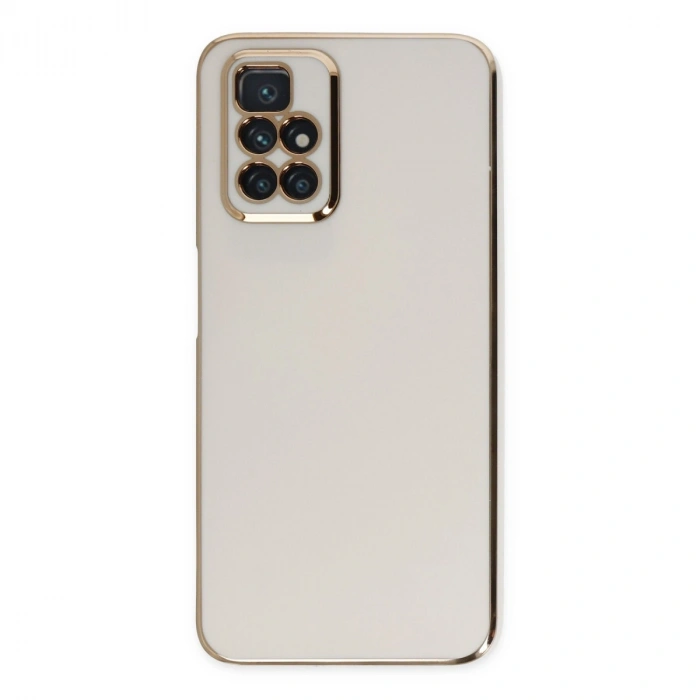 Xiaomi Redmi 10 2022 Kılıf Volet Silikon - Beyaz
