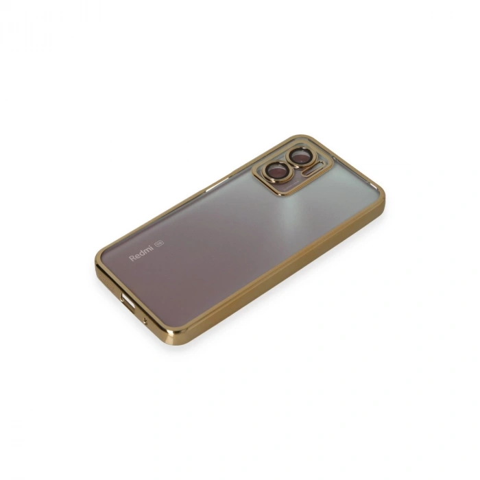 Xiaomi Redmi 10 5g Kılıf Razer Lensli Silikon - Gold