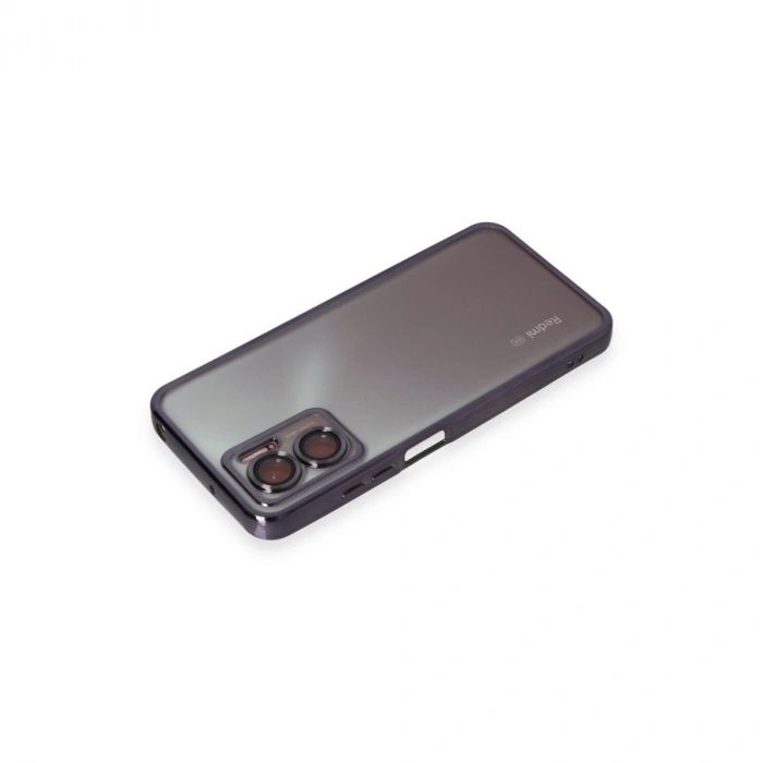 Xiaomi Redmi 10 5g Kılıf Razer Lensli Silikon - Mor