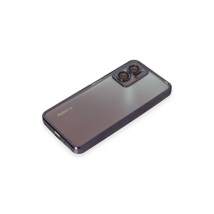 Xiaomi Redmi 10 5g Kılıf Razer Lensli Silikon - Mor