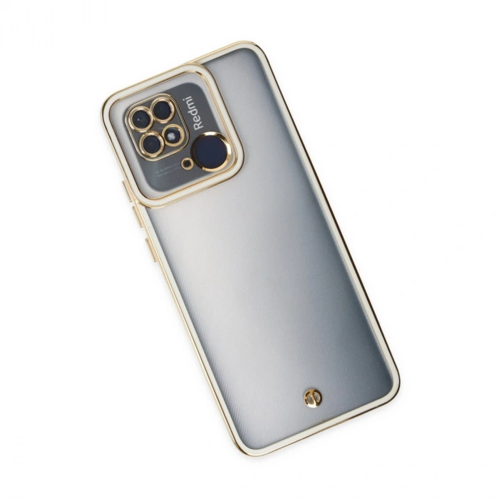 Xiaomi Redmi 10c Kılıf Liva Lens Silikon - Beyaz