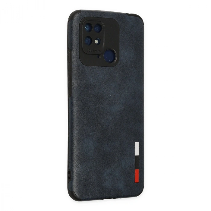 Xiaomi Redmi 10c Kılıf Loop Deri Silikon - Lacivert