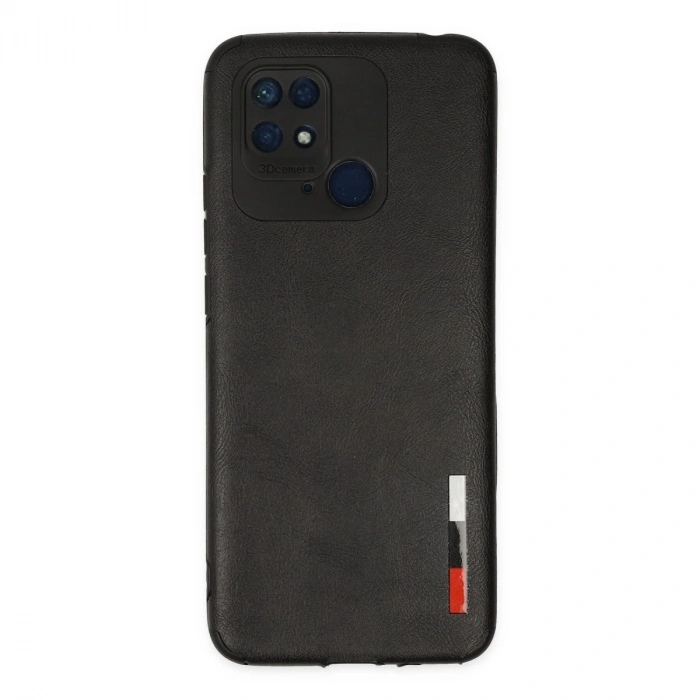 Xiaomi Redmi 10c Kılıf Loop Deri Silikon - Siyah