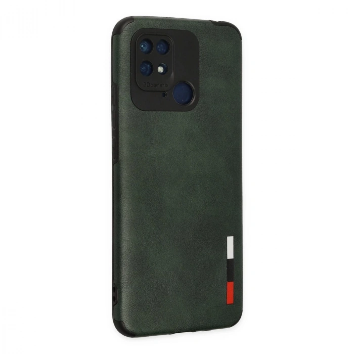 Xiaomi Redmi 10c Kılıf Loop Deri Silikon - Yeşil
