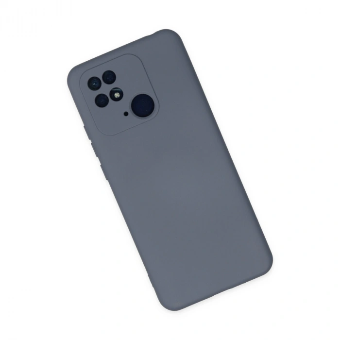 Xiaomi Redmi 10c Kılıf Nano İçi Kadife Silikon - Gri