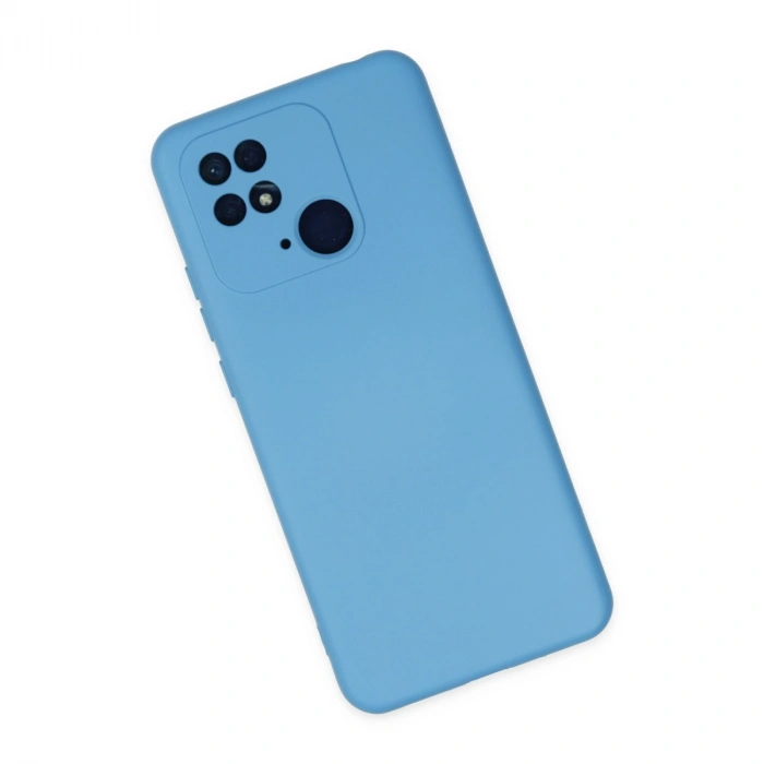 Xiaomi Redmi 10c Kılıf Nano İçi Kadife Silikon - Mavi