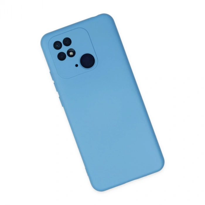 Xiaomi Redmi 10c Kılıf Nano İçi Kadife Silikon - Mavi