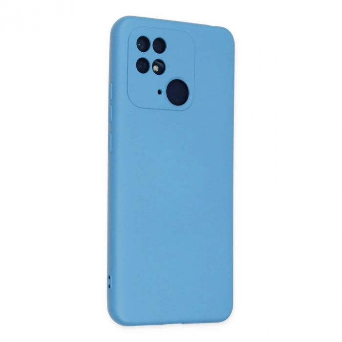 Xiaomi Redmi 10c Kılıf Nano İçi Kadife Silikon - Mavi