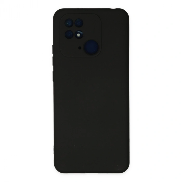 Xiaomi Redmi 10c Kılıf Nano İçi Kadife Silikon - Siyah