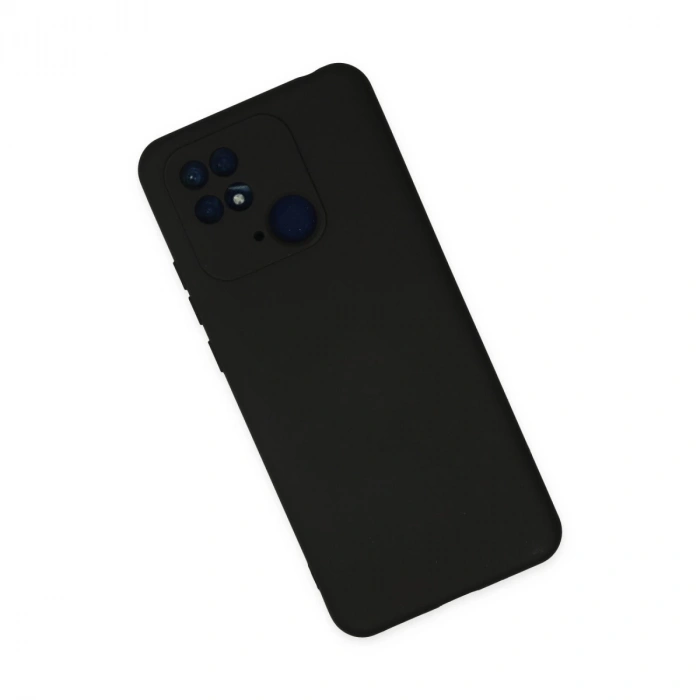 Xiaomi Redmi 10c Kılıf Nano İçi Kadife Silikon - Siyah