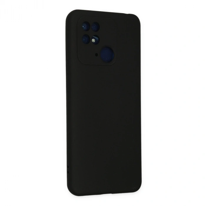 Xiaomi Redmi 10c Kılıf Nano İçi Kadife Silikon - Siyah