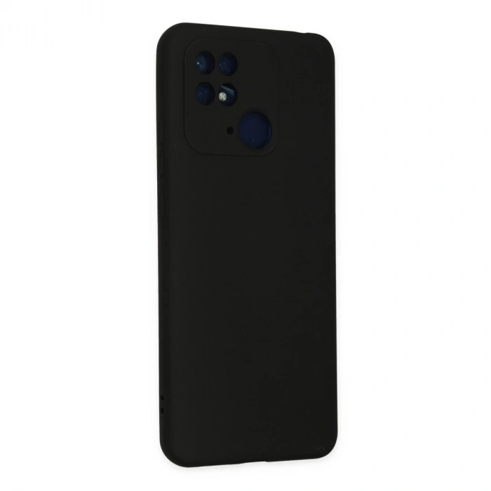 Xiaomi Redmi 10c Kılıf Nano İçi Kadife Silikon - Siyah