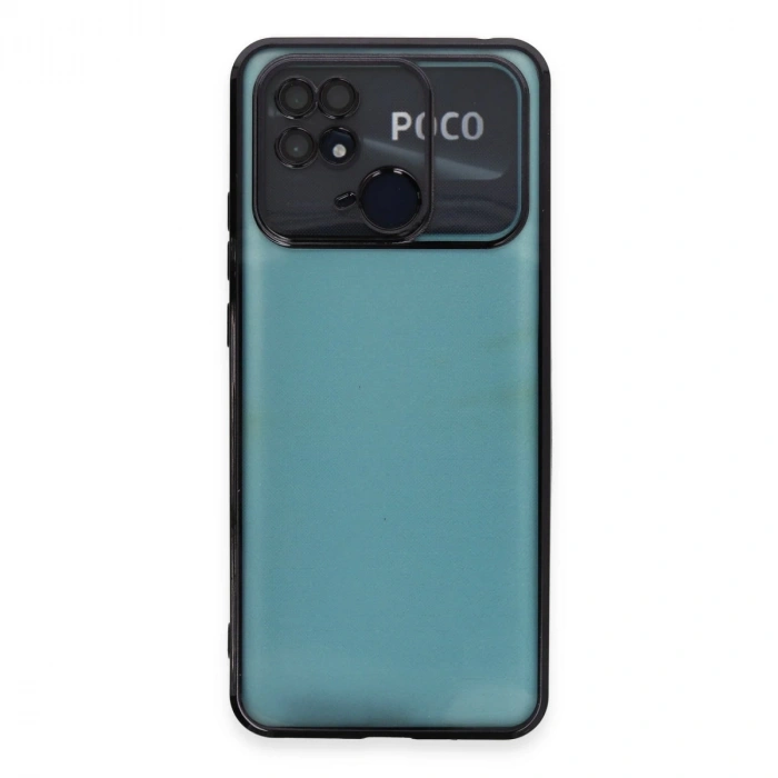 Xiaomi Redmi 10c Kılıf Razer Lensli Silikon - Siyah