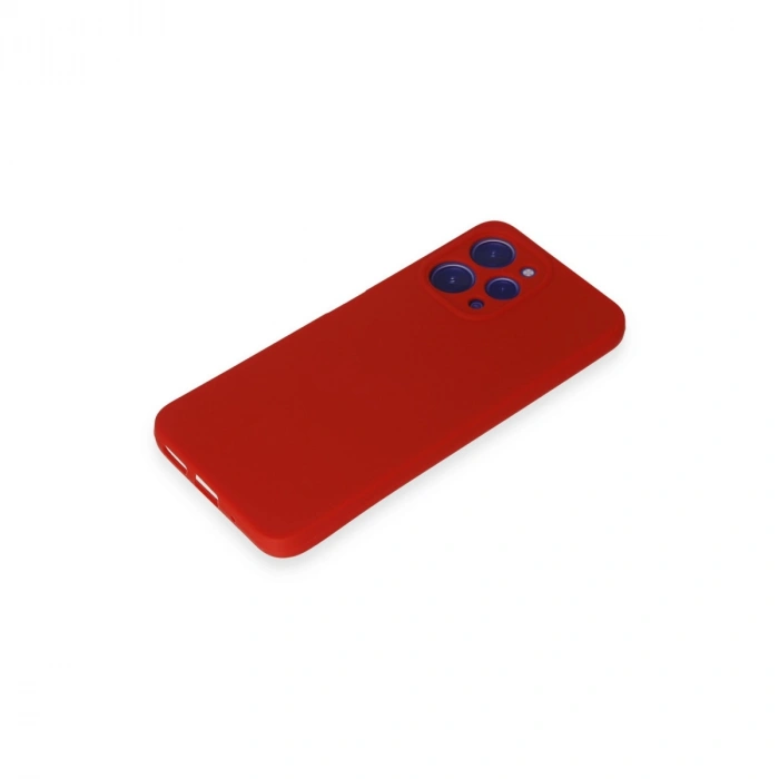 Xiaomi Redmi 12 Kılıf First Silikon - Kırmızı