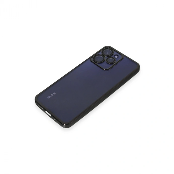 Xiaomi Redmi 12 Kılıf Razer Lensli Silikon - Siyah