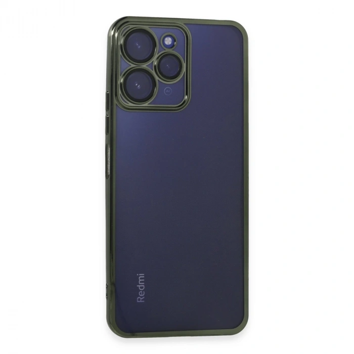 Xiaomi Redmi 12 Kılıf Razer Lensli Silikon - Yeşil