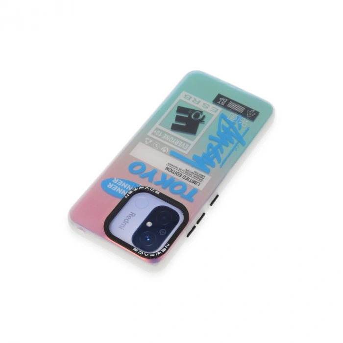 Xiaomi Redmi 12c Kılıf Estoril Desenli Kapak - Estoril - 1