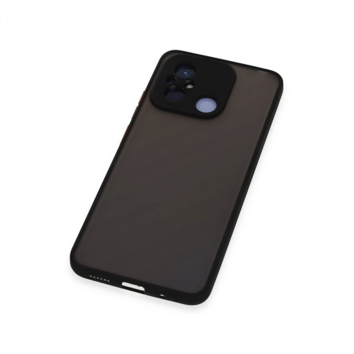 Xiaomi Redmi 12c Kılıf Montreal Silikon Kapak - Siyah