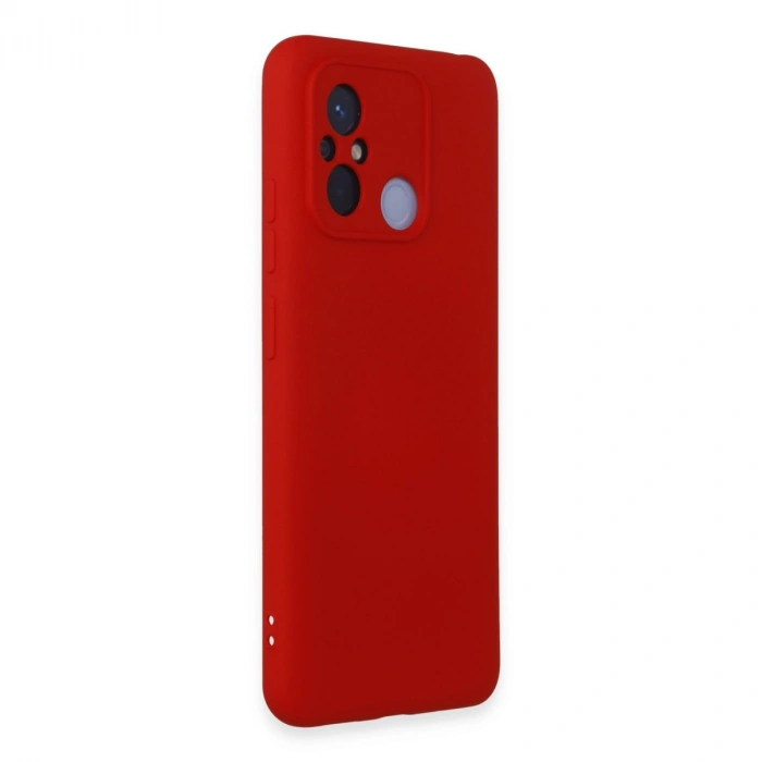 Xiaomi Redmi 12c Kılıf Nano İçi Kadife Silikon - Kırmızı