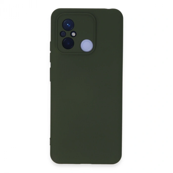 Xiaomi Redmi 12c Kılıf Nano İçi Kadife Silikon - Koyu Yeşil