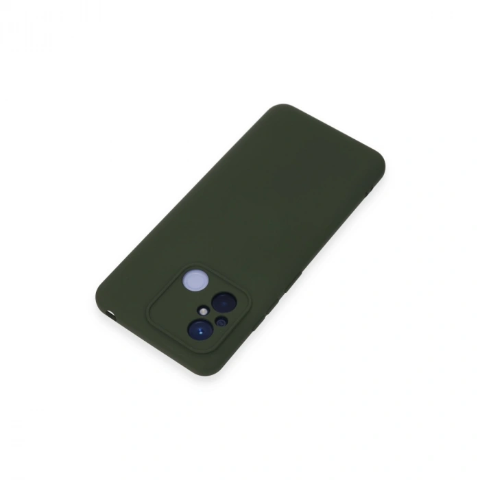 Xiaomi Redmi 12c Kılıf Nano İçi Kadife Silikon - Koyu Yeşil