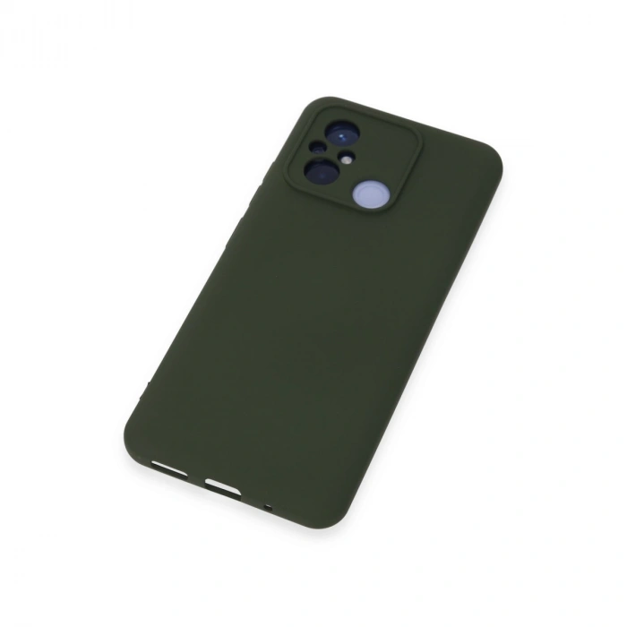 Xiaomi Redmi 12c Kılıf Nano İçi Kadife Silikon - Koyu Yeşil