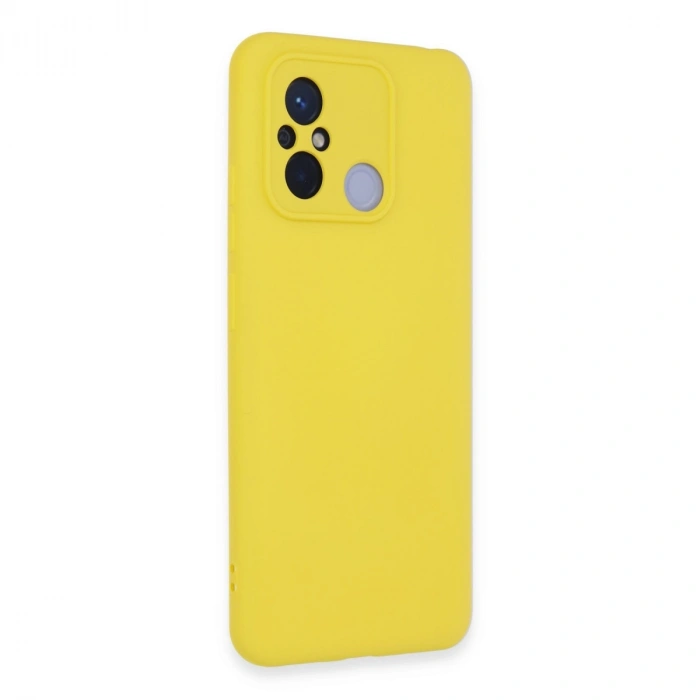 Xiaomi Redmi 12c Kılıf Nano İçi Kadife Silikon - Sarı