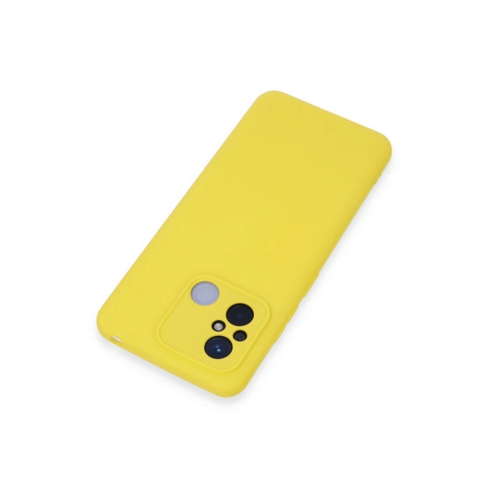 Xiaomi Redmi 12c Kılıf Nano İçi Kadife Silikon - Sarı