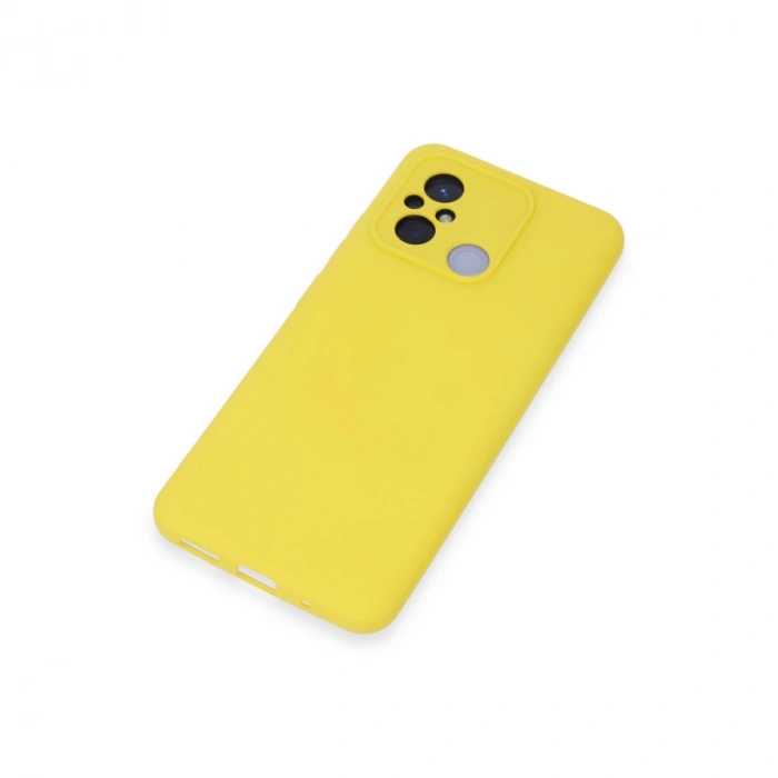 Xiaomi Redmi 12c Kılıf Nano İçi Kadife Silikon - Sarı
