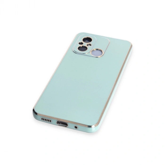 Xiaomi Redmi 12c Kılıf Volet Silikon - Açık Yeşil