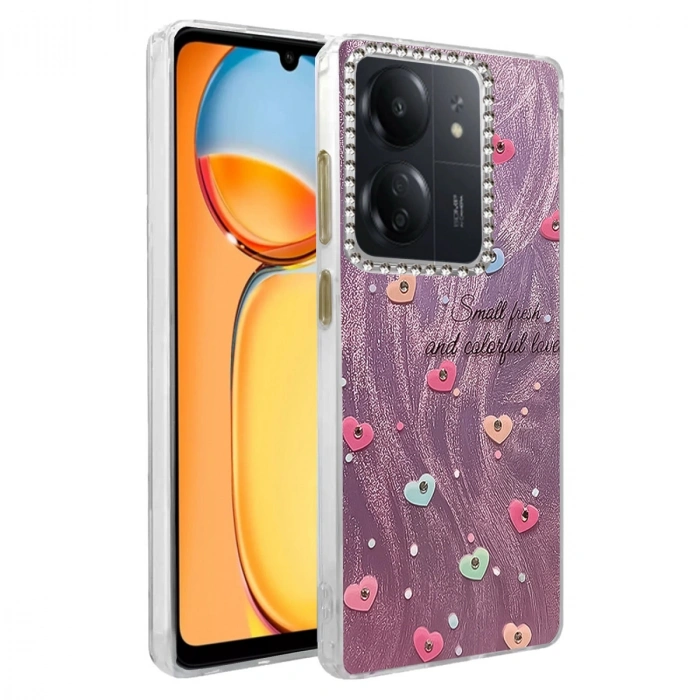 Xiaomi Redmi 13c Kılıf Blade Aynalı Desenli Kapak - Desen 8