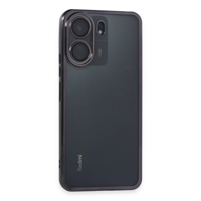 Xiaomi Redmi 13c Kılıf Razer Lensli Silikon - Mor