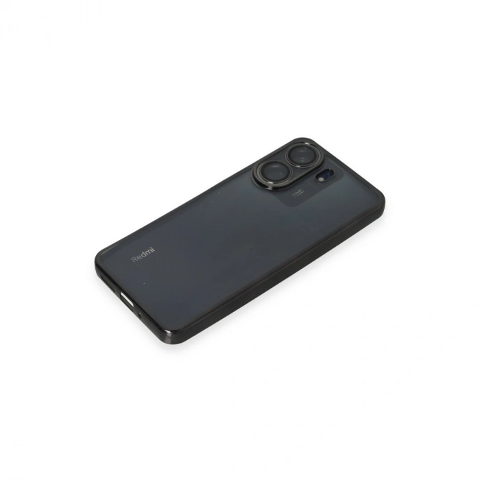 Xiaomi Redmi 13c Kılıf Razer Lensli Silikon - Siyah