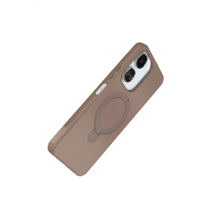 Xiaomi Redmi 13c Regal Magsafe Standlı Kapak - Çöl Titanyum