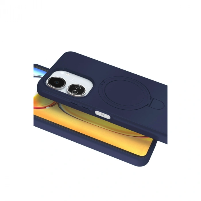 Xiaomi Redmi 13c Regal Magsafe Standlı Kapak - Lacivert