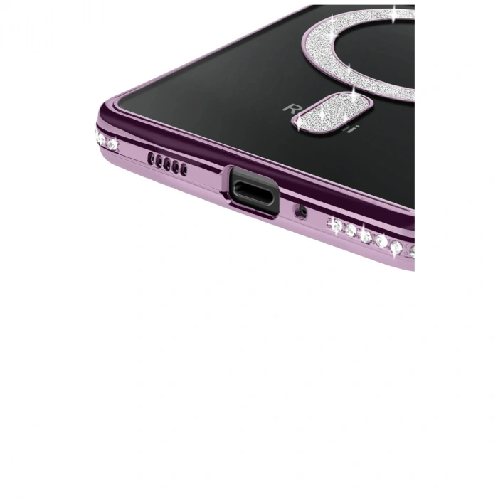 Xiaomi Redmi 14c Joke Simli Magneticsafe Kılıf - Derin Mor