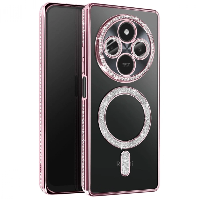 Xiaomi Redmi 14c Joke Simli Magneticsafe Kılıf - Pembe