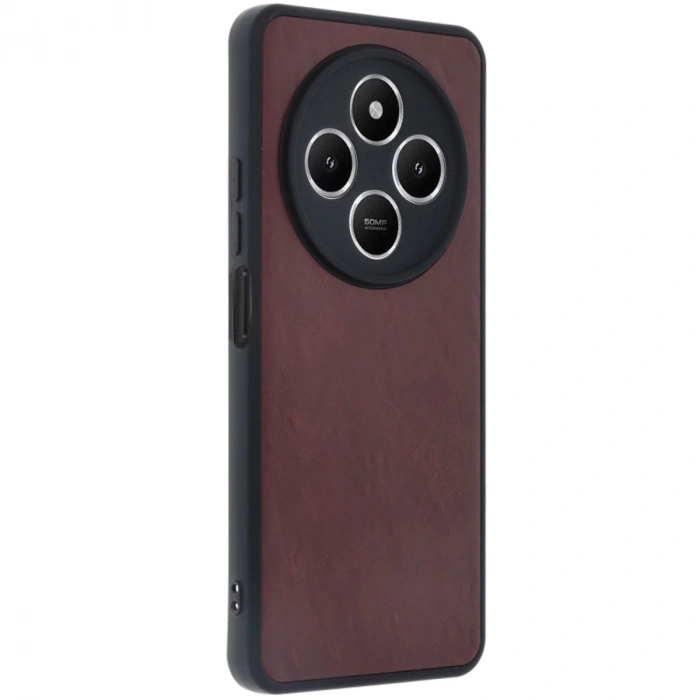 Xiaomi Redmi 14c Kılıf Aras Deri Kapak - Bordo